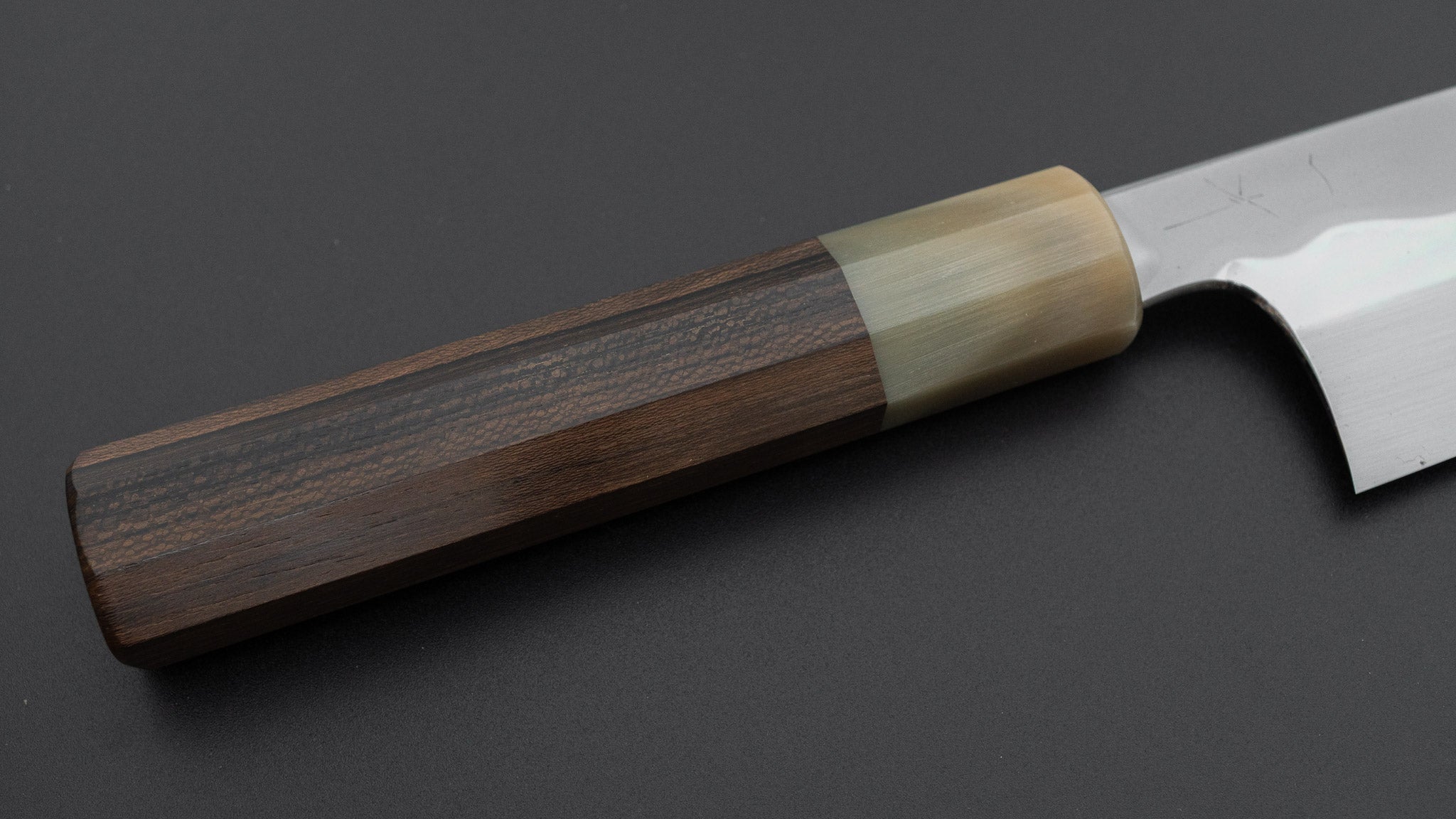 Hitohira Togashi White #1 Notaremon Mizu Honyaki Santoku 180mm
