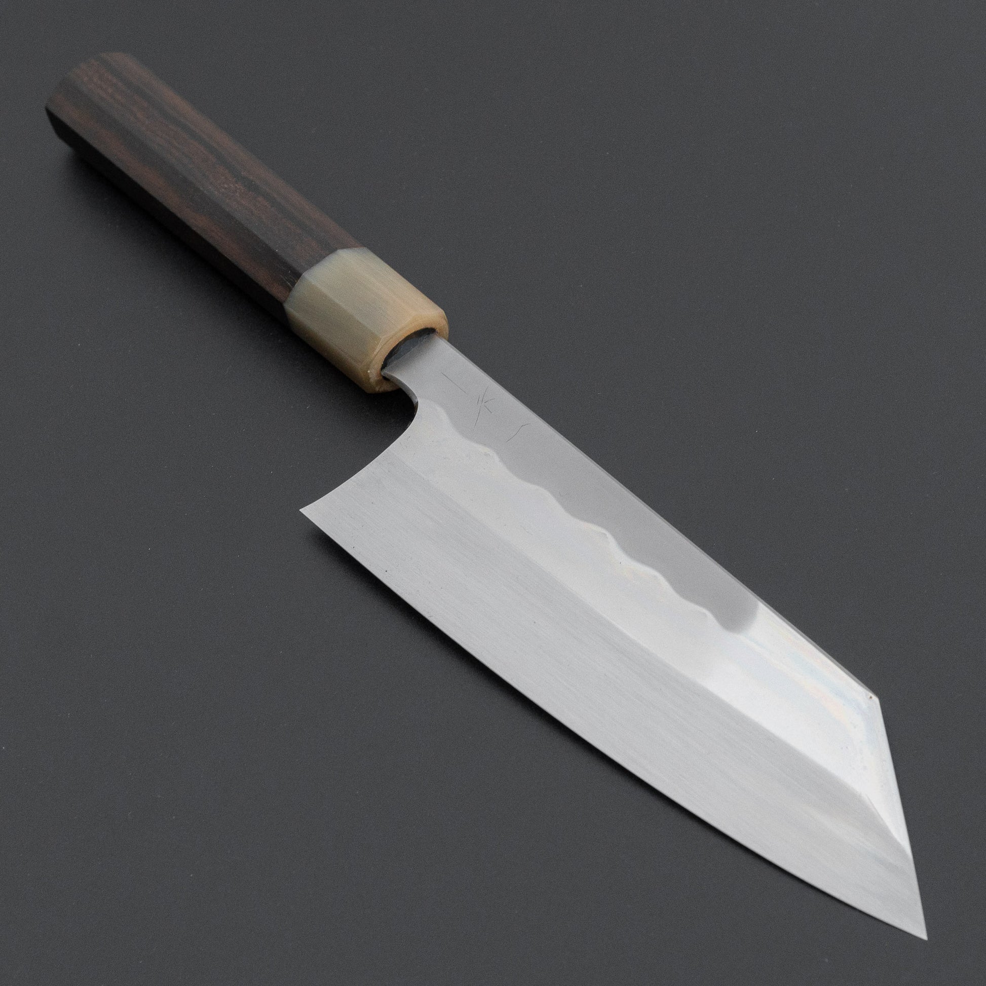 Hitohira Togashi White #1 Notaremon Mizu Honyaki Bunka 180mm Taihei Makassar Ebony Handle (#154/ Saya)