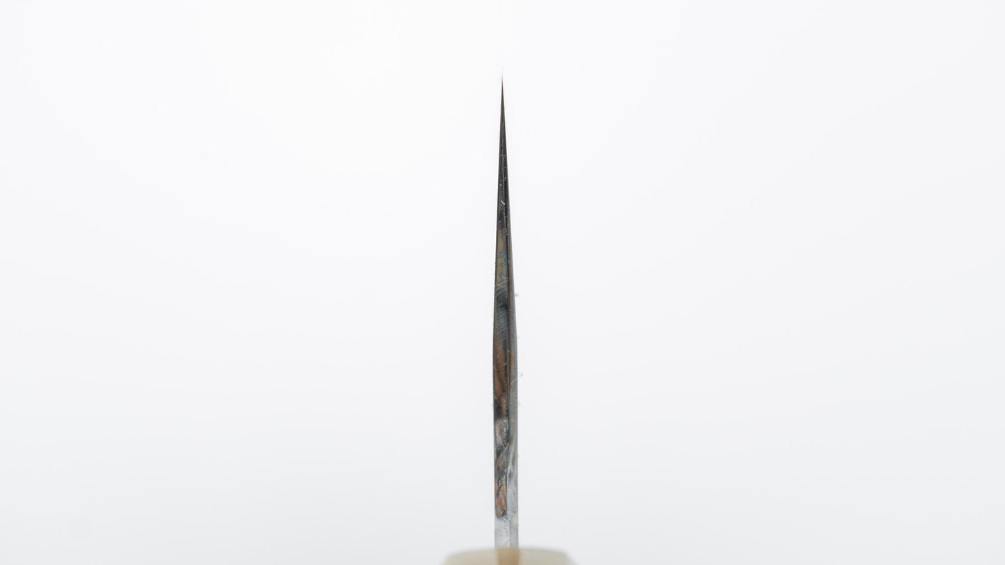 Hitohira Togashi White #1 Notaremon Mizu Honyaki Bunka 180mm Taihei Makassar Ebony Handle (#154/ Saya)