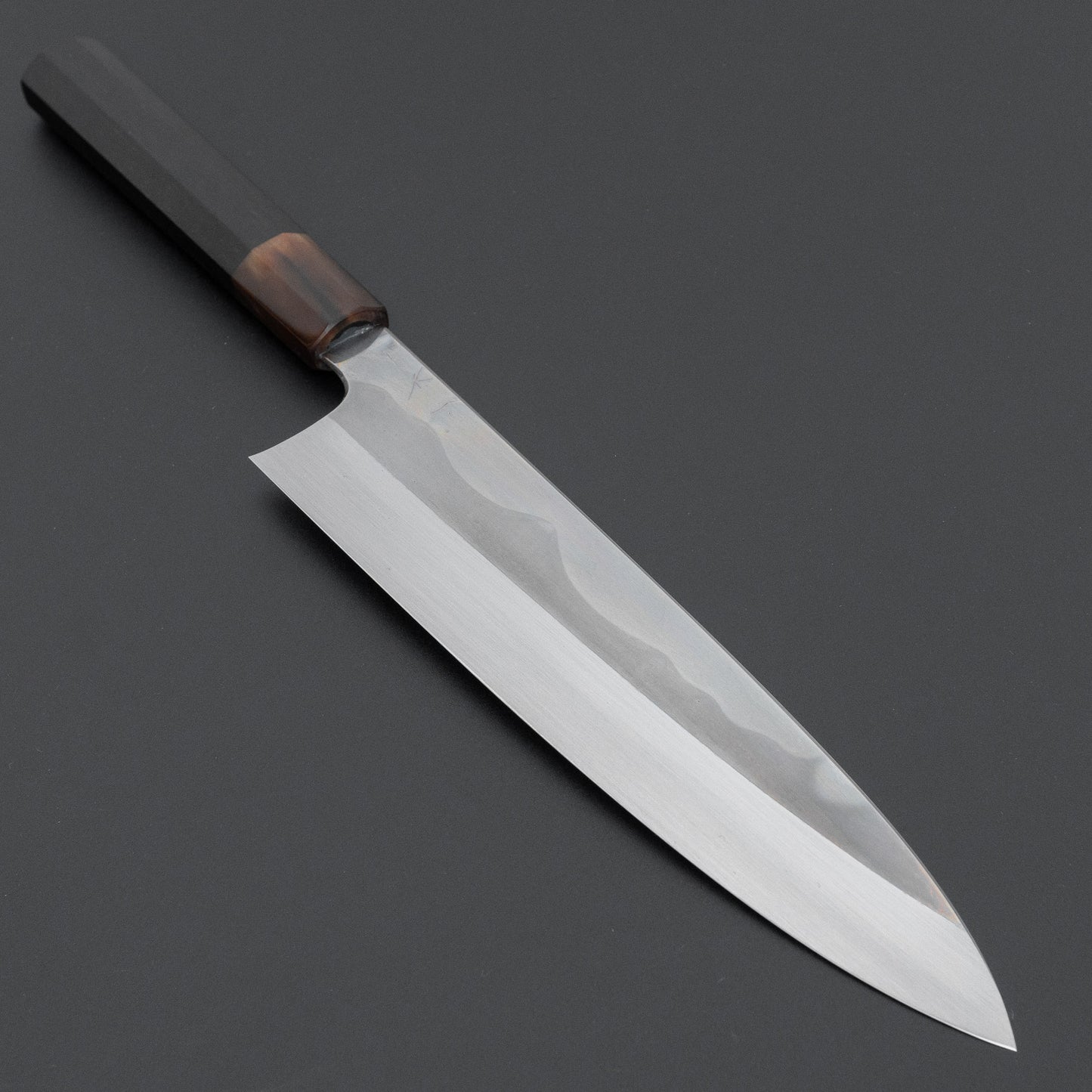 Hitohira Togashi White #1 Fuji Mizu Honyaki Gyuto 240mm Taihei Ebony Handle (#155/ Saya)