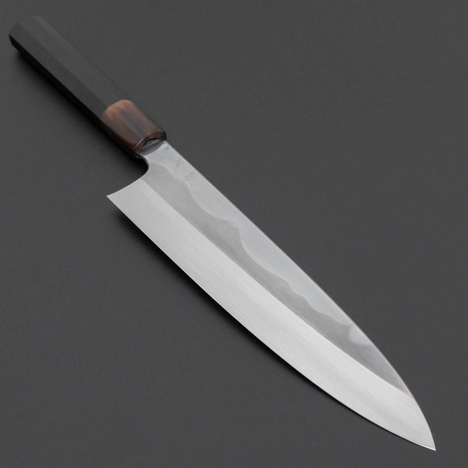 Hitohira Togashi White #1 Fuji Mizu Honyaki Gyuto 240mm Taihei Ebony Handle (#155/ Saya)