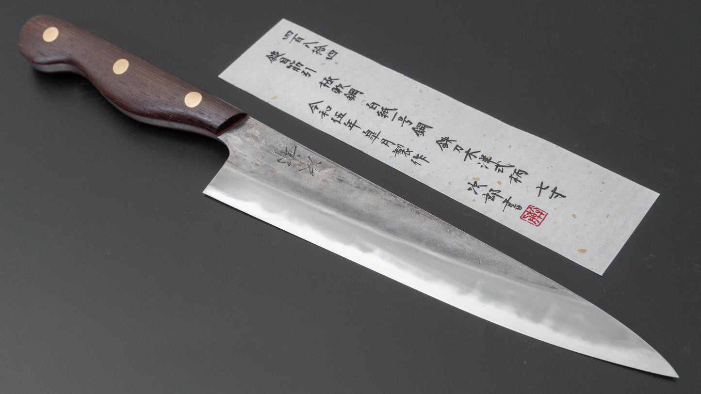Jiro Tsuchime Yo Sujihiki 210mm Tagayasan Handle (#484) - HITOHIRA