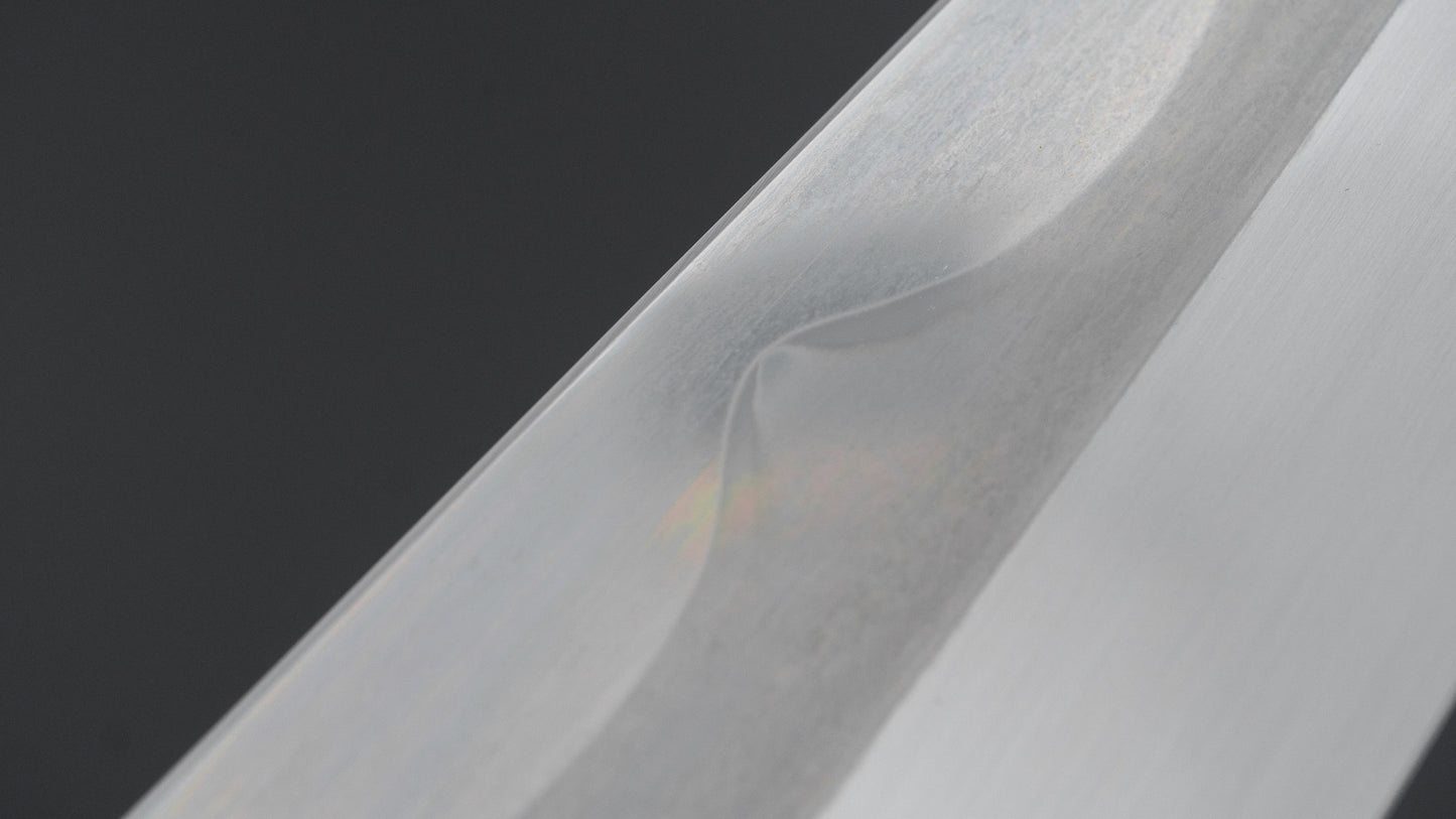 Hitohira Togashi White #1 Fuji Mizu Honyaki Gyuto 240mm Taihei Ebony Handle (#155/ Saya)