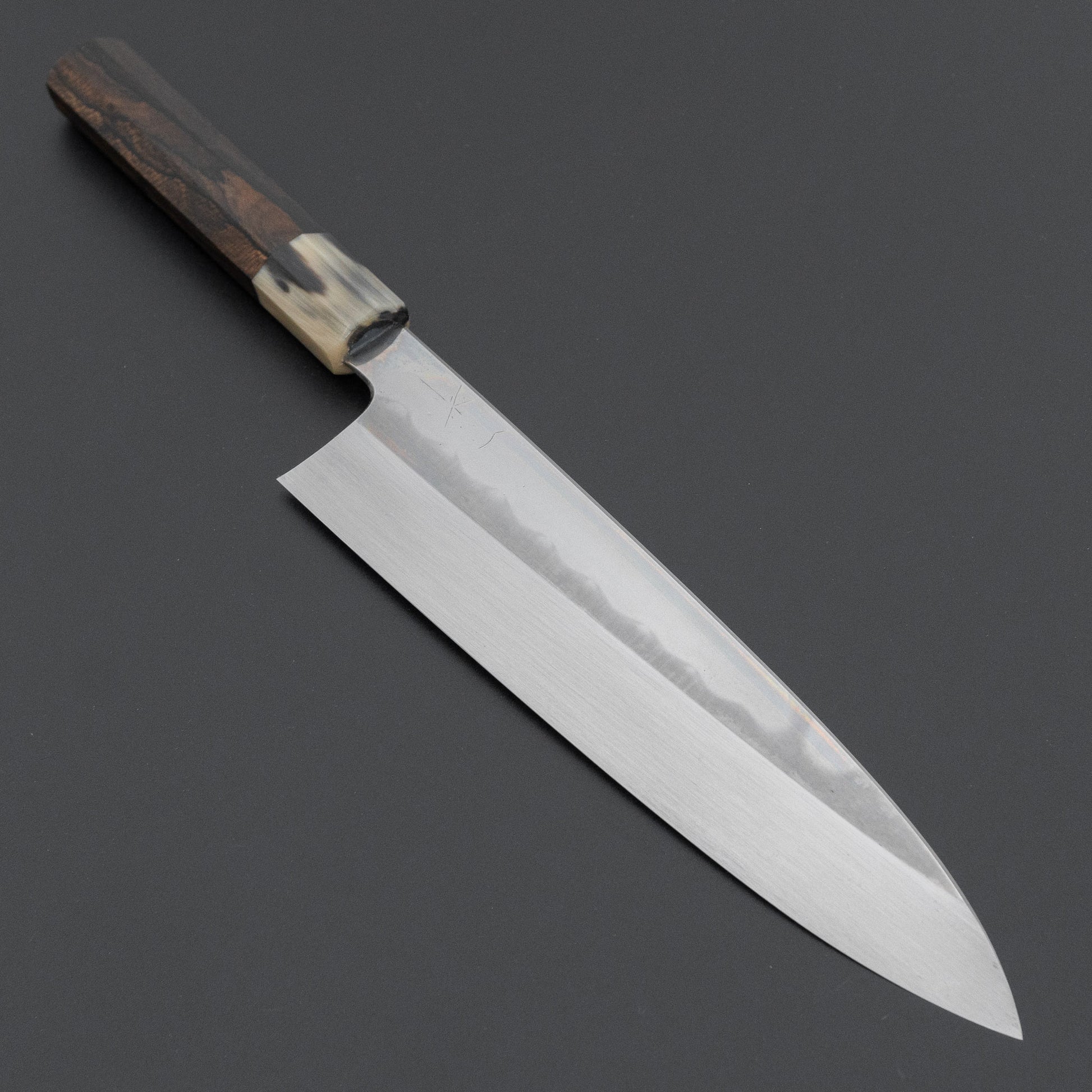 Hitohira Togashi White #1 Notaremon Mizu Honyaki Gyuto 240mm Ziricote Handle (#156/ Saya)