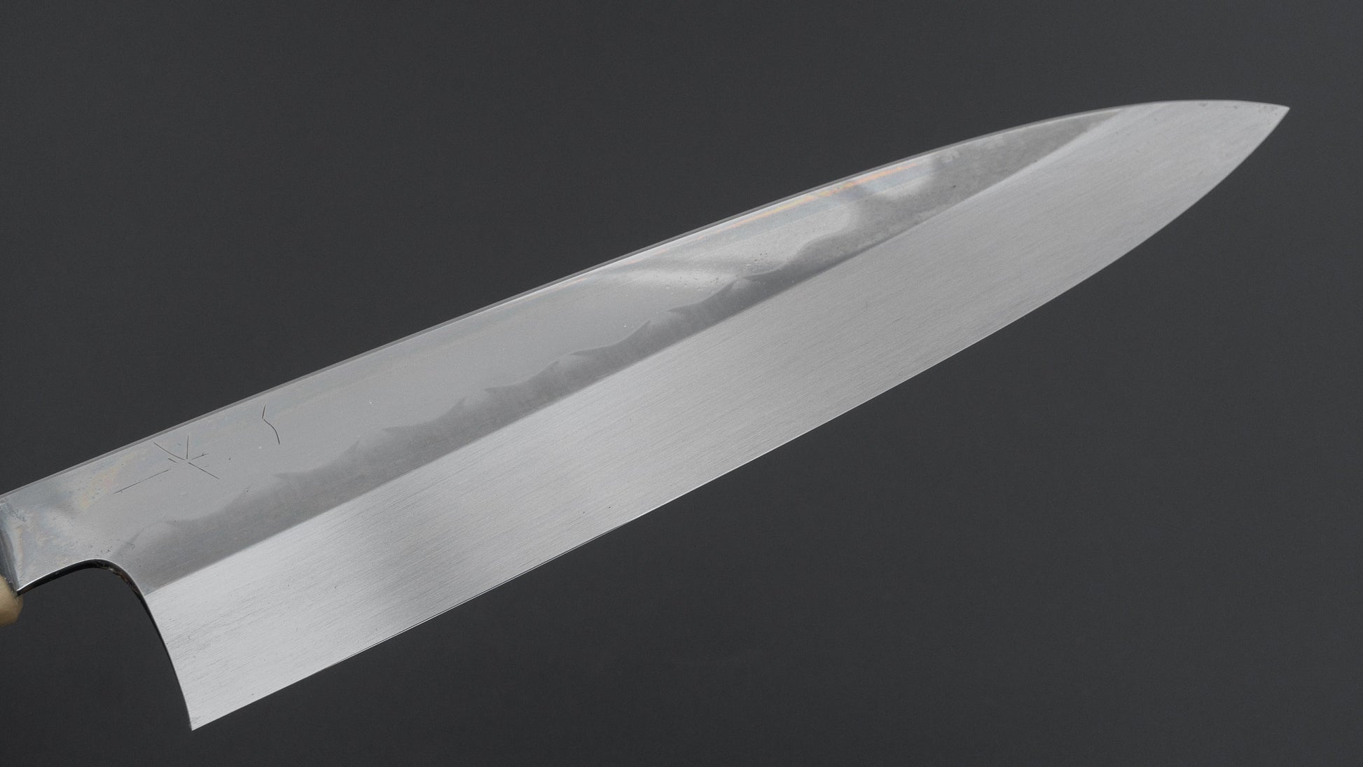Hitohira Togashi White #1 Notaremon Mizu Honyaki Gyuto 240mm Ziricote Handle (#156/ Saya)