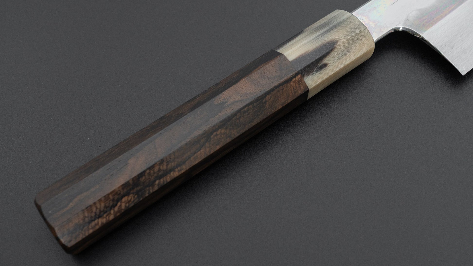 Hitohira Togashi White #1 Notaremon Mizu Honyaki Gyuto 240mm Ziricote Handle (#156/ Saya)