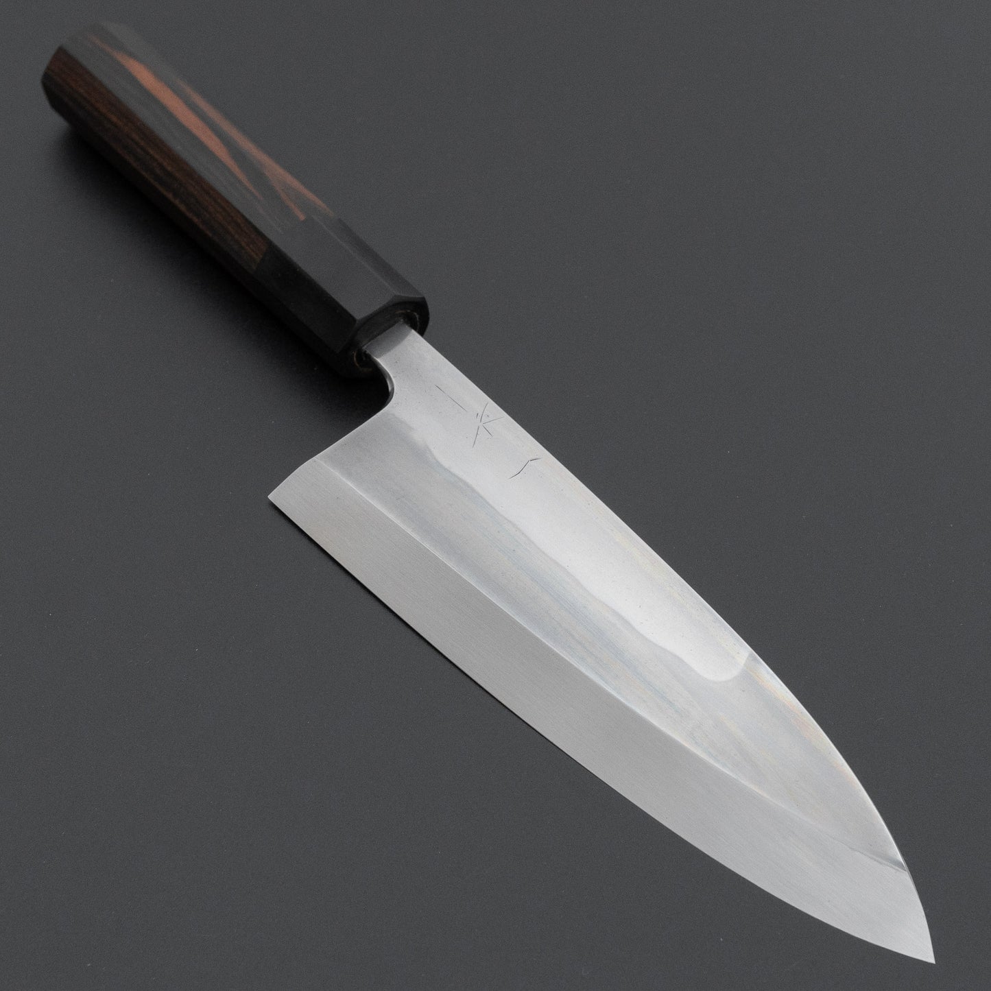 Hitohira Togashi White #1 Notaremon Mizu Honyaki Deba 180mm Taihei Makassar Ebony Handle (#159/ Saya)