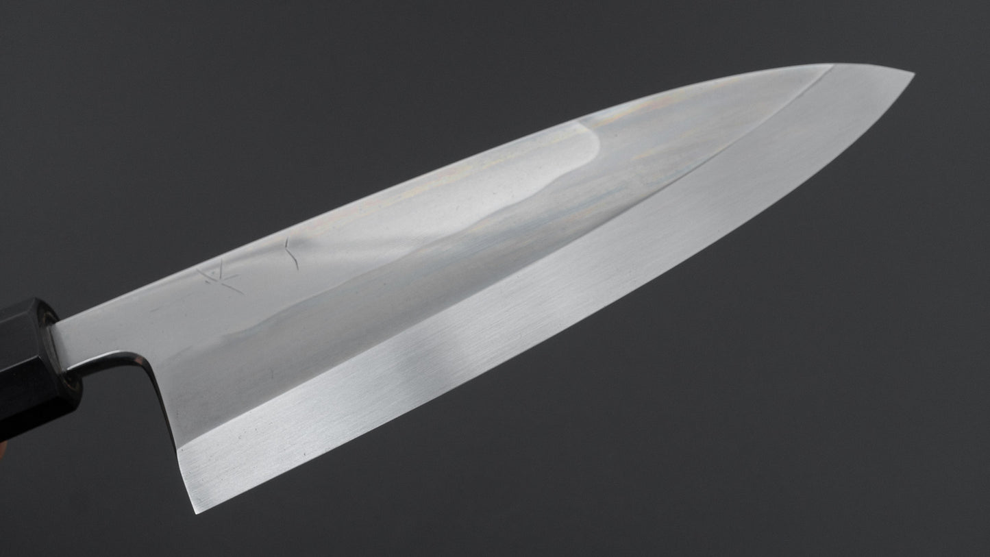 Hitohira Togashi White #1 Notaremon Mizu Honyaki Deba 180mm Taihei Makassar Ebony Handle (#159/ Saya)