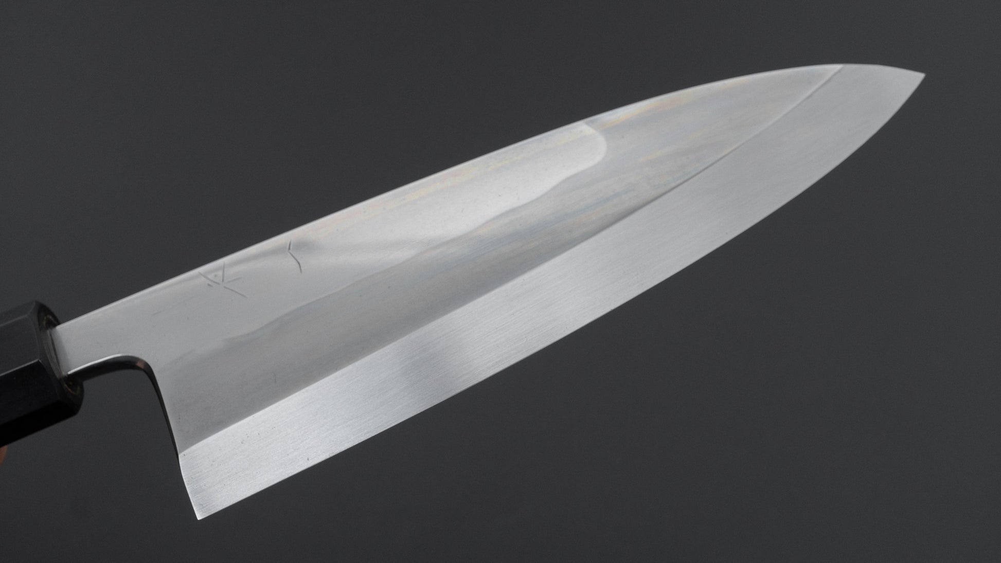 Hitohira Togashi White #1 Notaremon Mizu Honyaki Deba 180mm Taihei Makassar Ebony Handle (#159/ Saya)