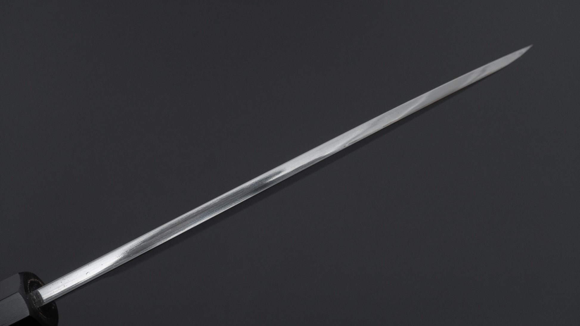 Hitohira Togashi White #1 Notaremon Mizu Honyaki Deba 180mm Taihei Makassar Ebony Handle (#159/ Saya)
