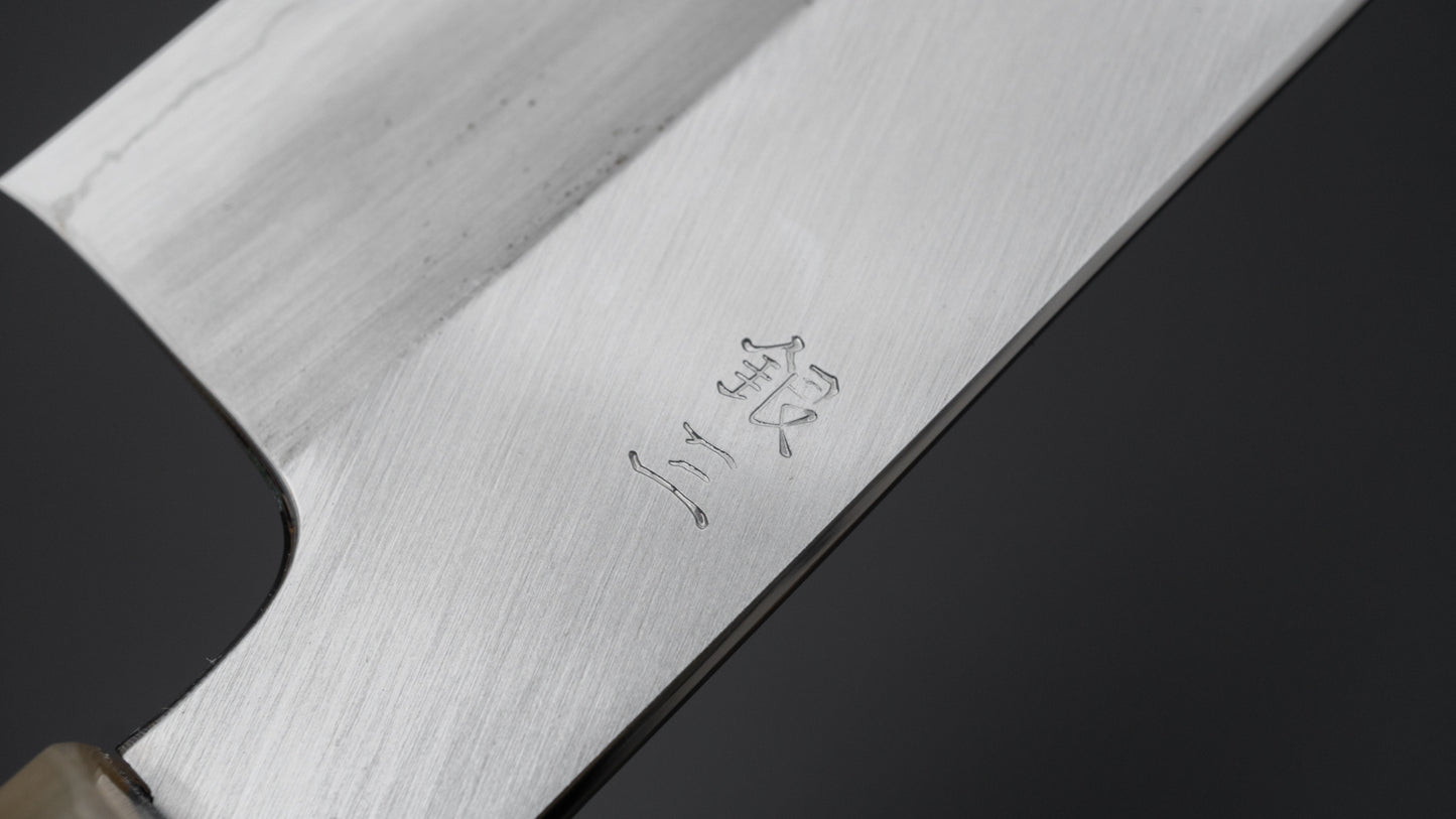 Hitohira Kikuchiyo Ren Silver #3 Santoku 180mm Ebony Handle