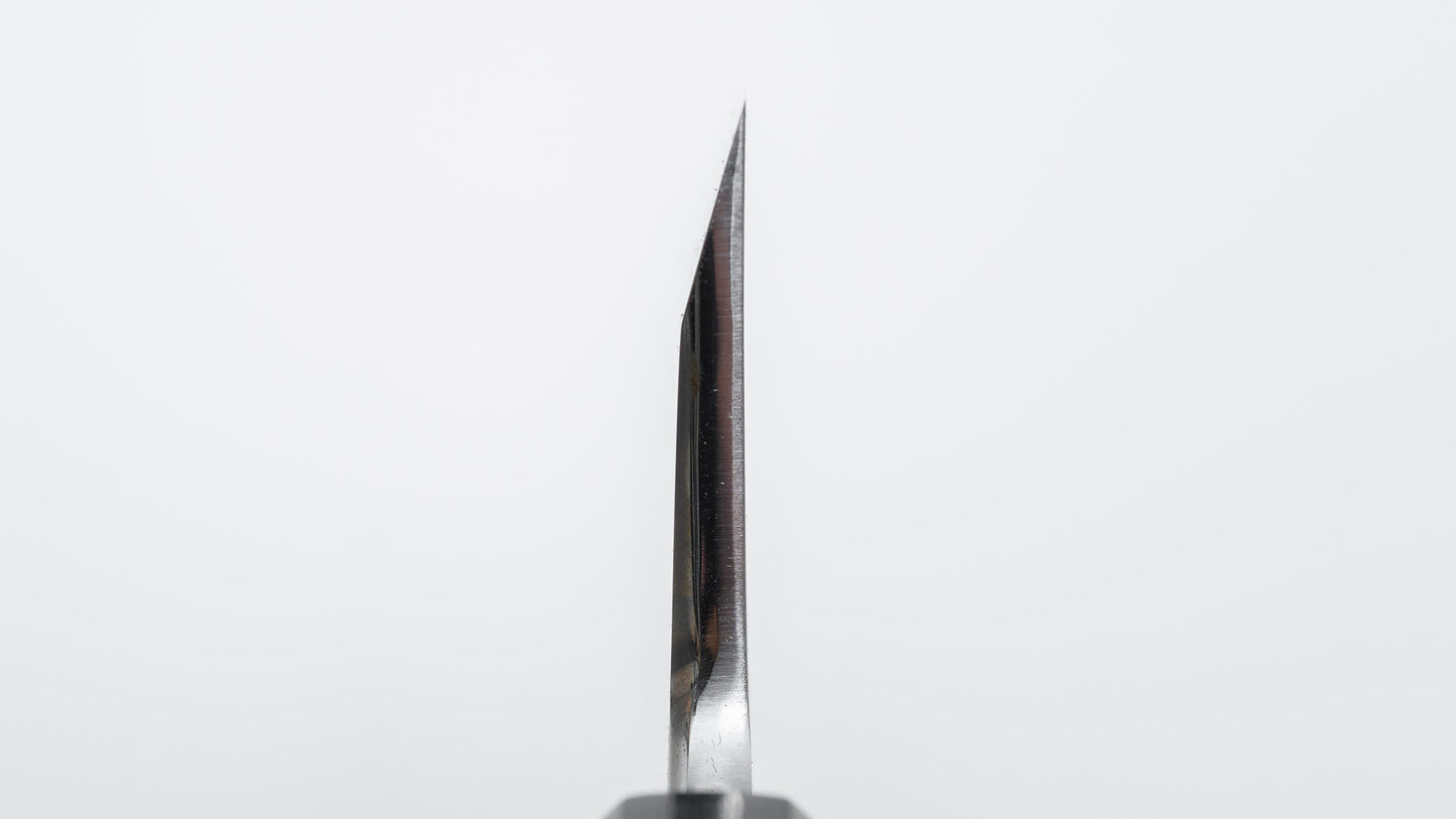 Hitohira Togashi White #1 Notaremon Mizu Honyaki Deba 180mm Taihei Makassar Ebony Handle (#159/ Saya)