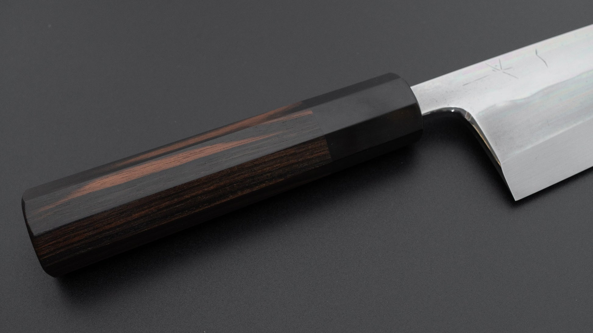 Hitohira Togashi White #1 Notaremon Mizu Honyaki Deba 180mm Taihei Makassar Ebony Handle (#159/ Saya)