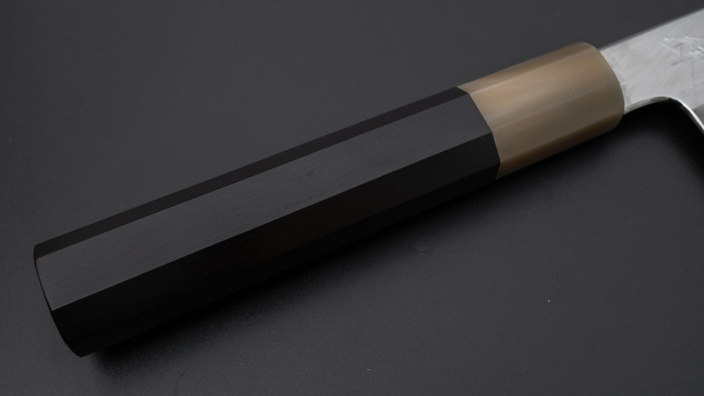 Hitohira Kikuchiyo Ren Silver #3 Santoku 180mm Ebony Handle