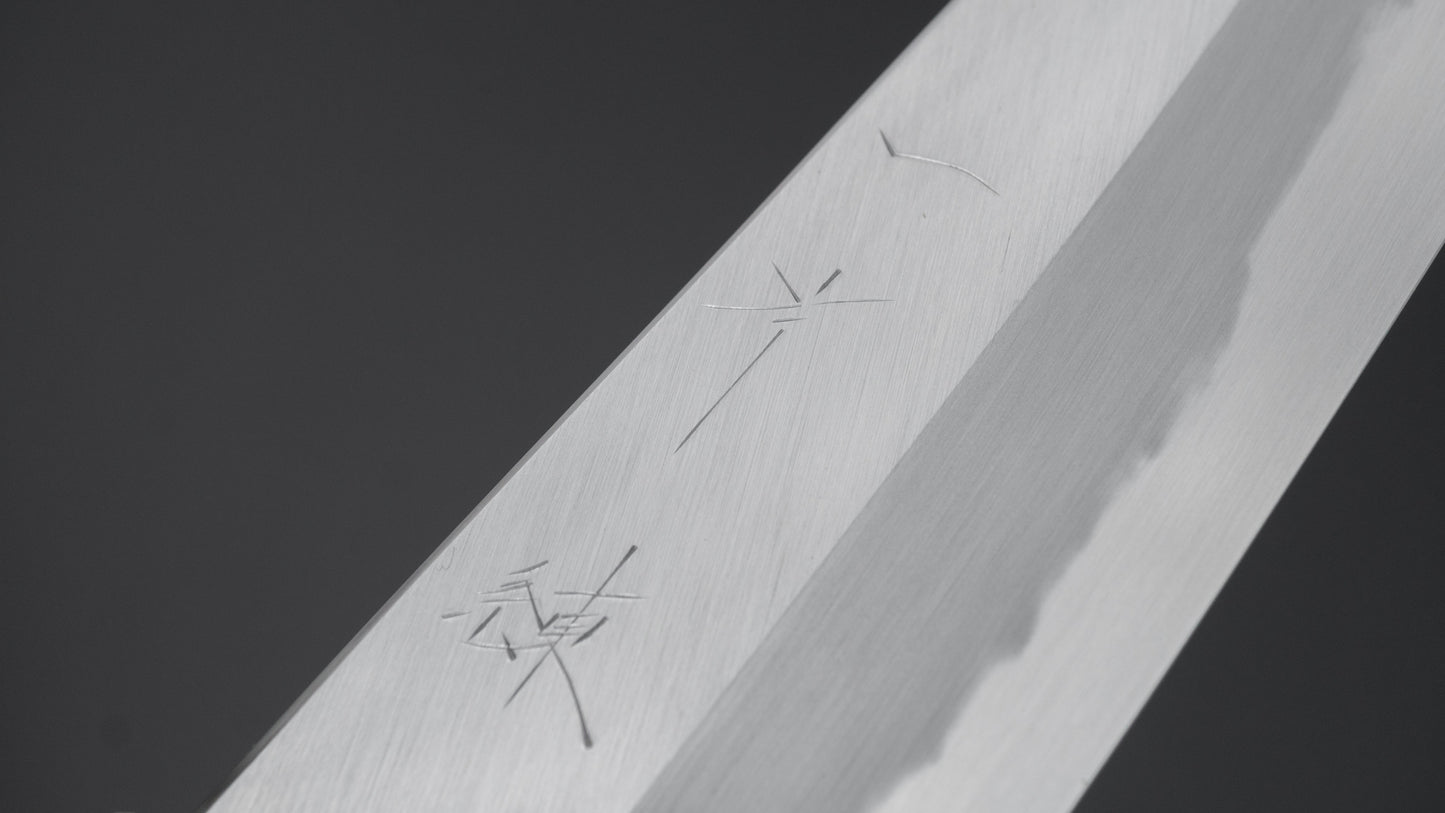 Hitohira Kikuchiyo Ren Blue #2 Santoku 180mm Ebony Handle