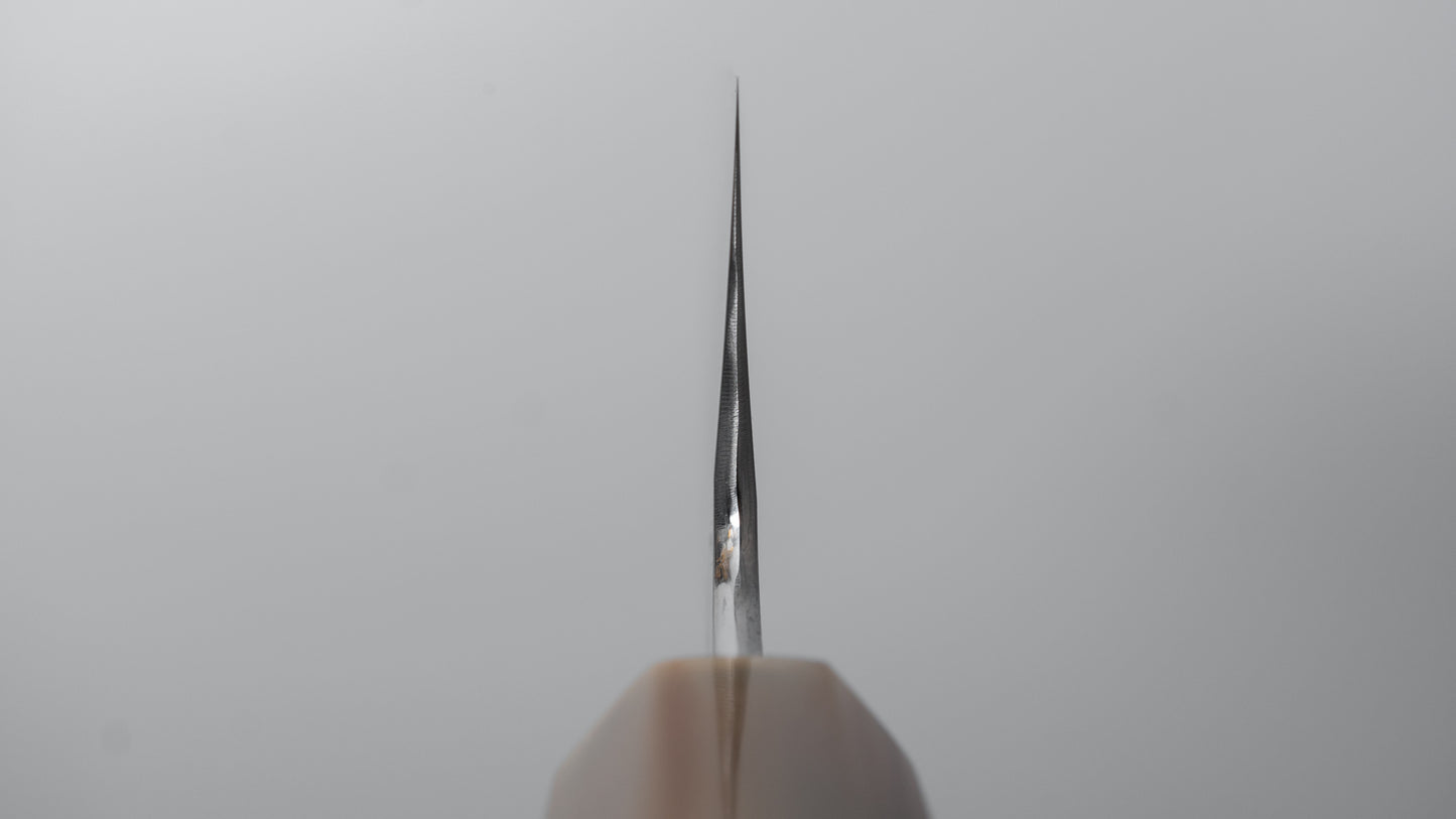 Hitohira Kikuchiyo Ren Blue #2 Santoku 180mm Ebony Handle