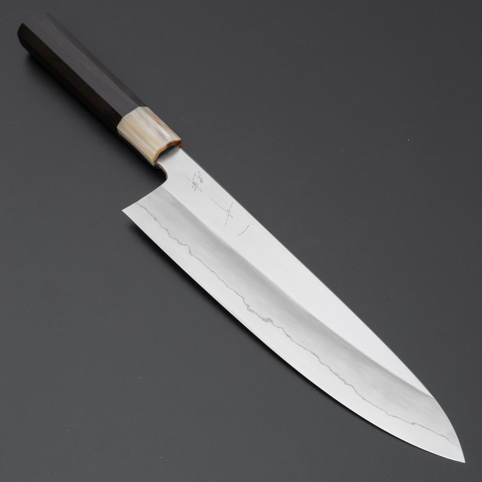 Hitohira Kikuchiyo Ren Silver #3 Gyuto 240mm Ebony Handle