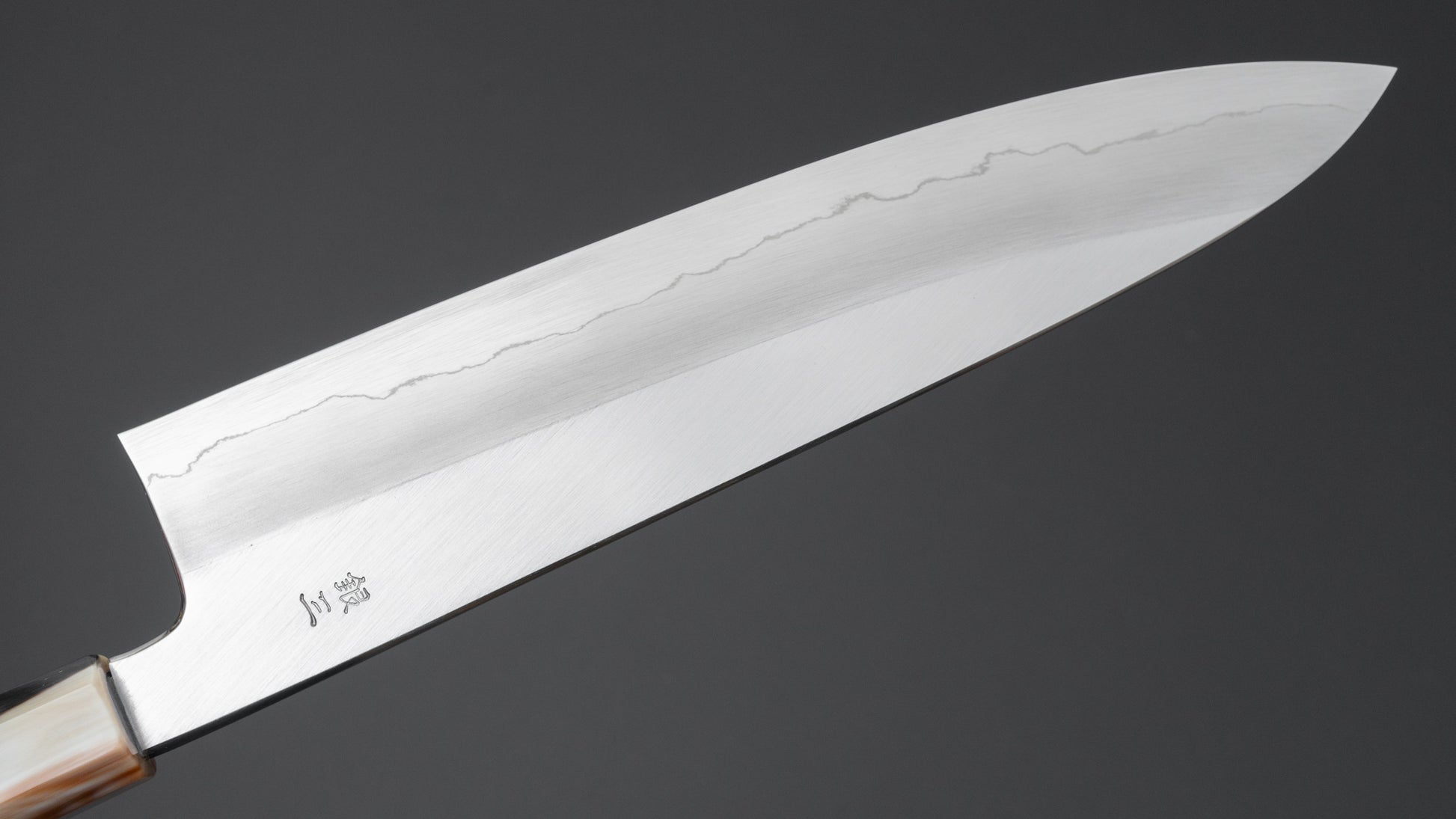 Hitohira Kikuchiyo Ren Silver #3 Gyuto 240mm Ebony Handle