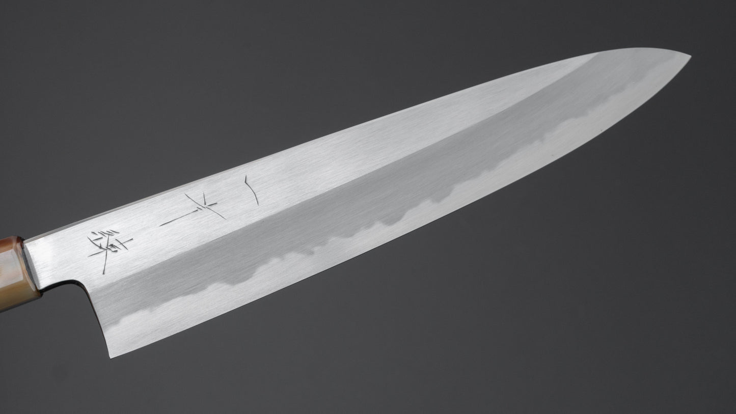 Hitohira Kikuchiyo Ren White #2 Gyuto 240mm Ebony Handle