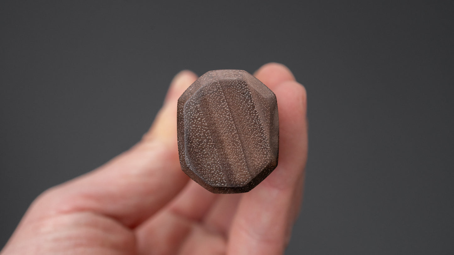 Hitohira Futana White #1 Migaki Tsuchime Santoku 170mm Walnut Handle