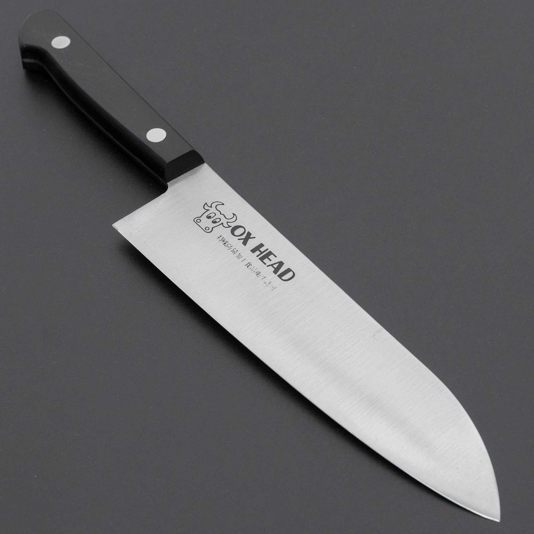 源助久 S鋼 三徳包丁 185mm 兼常作 本割込DPゴールド 口金付 黒合板柄 三徳型165mm Kanetsune