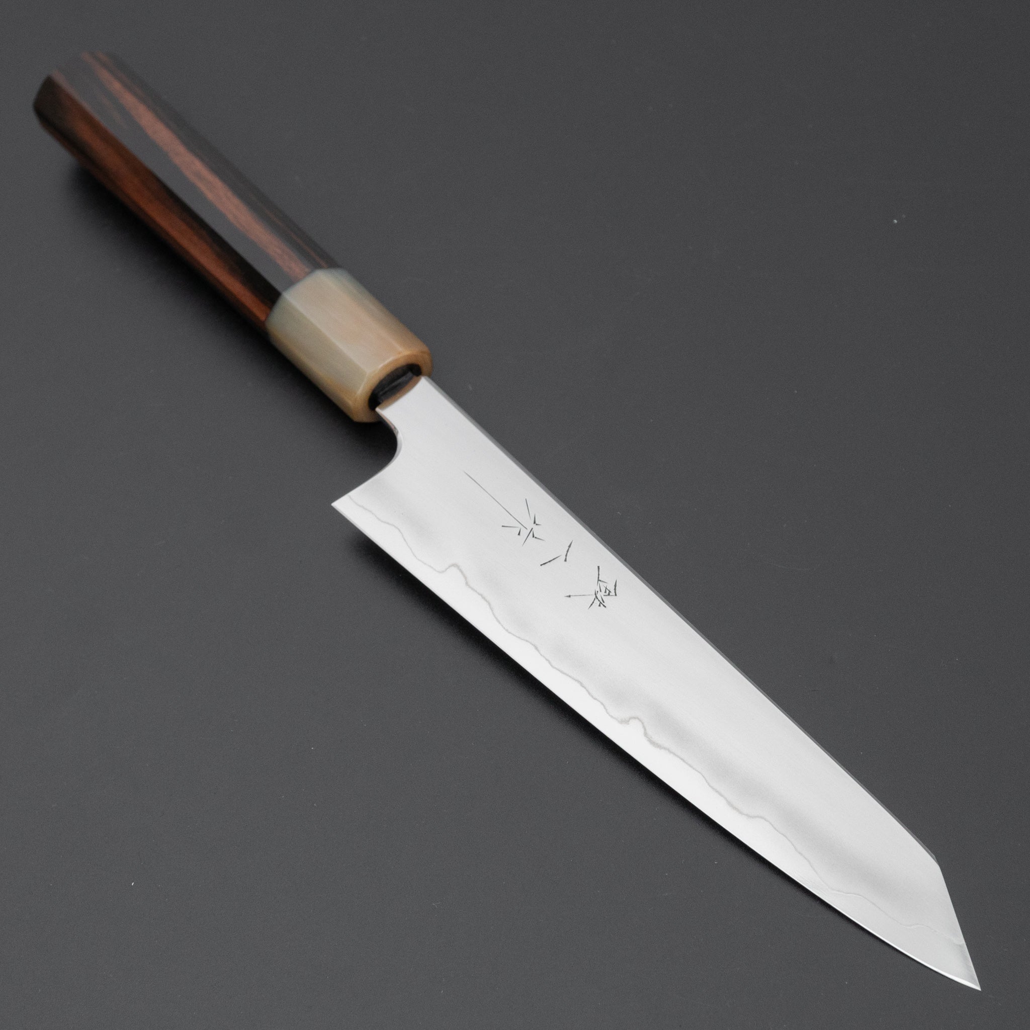 鉄人刃物 銀三 浮刃 切付ペティ 165mm 太平縞黒檀柄 – HITOHIRA