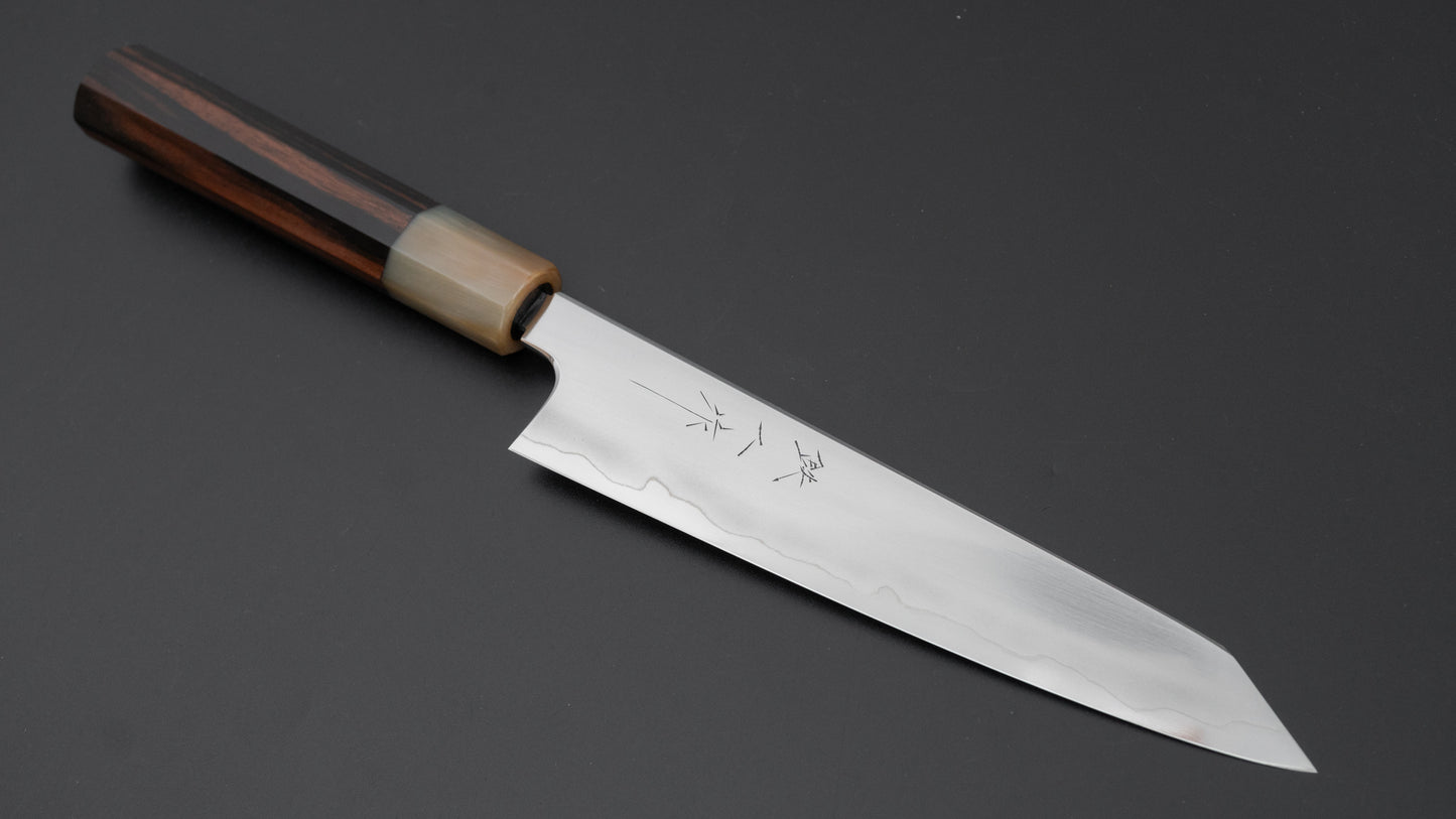 Tetsujin Silver #3 Ukiba Kiritsuke Petty 165mm Taihei Makassar Ebony Handle