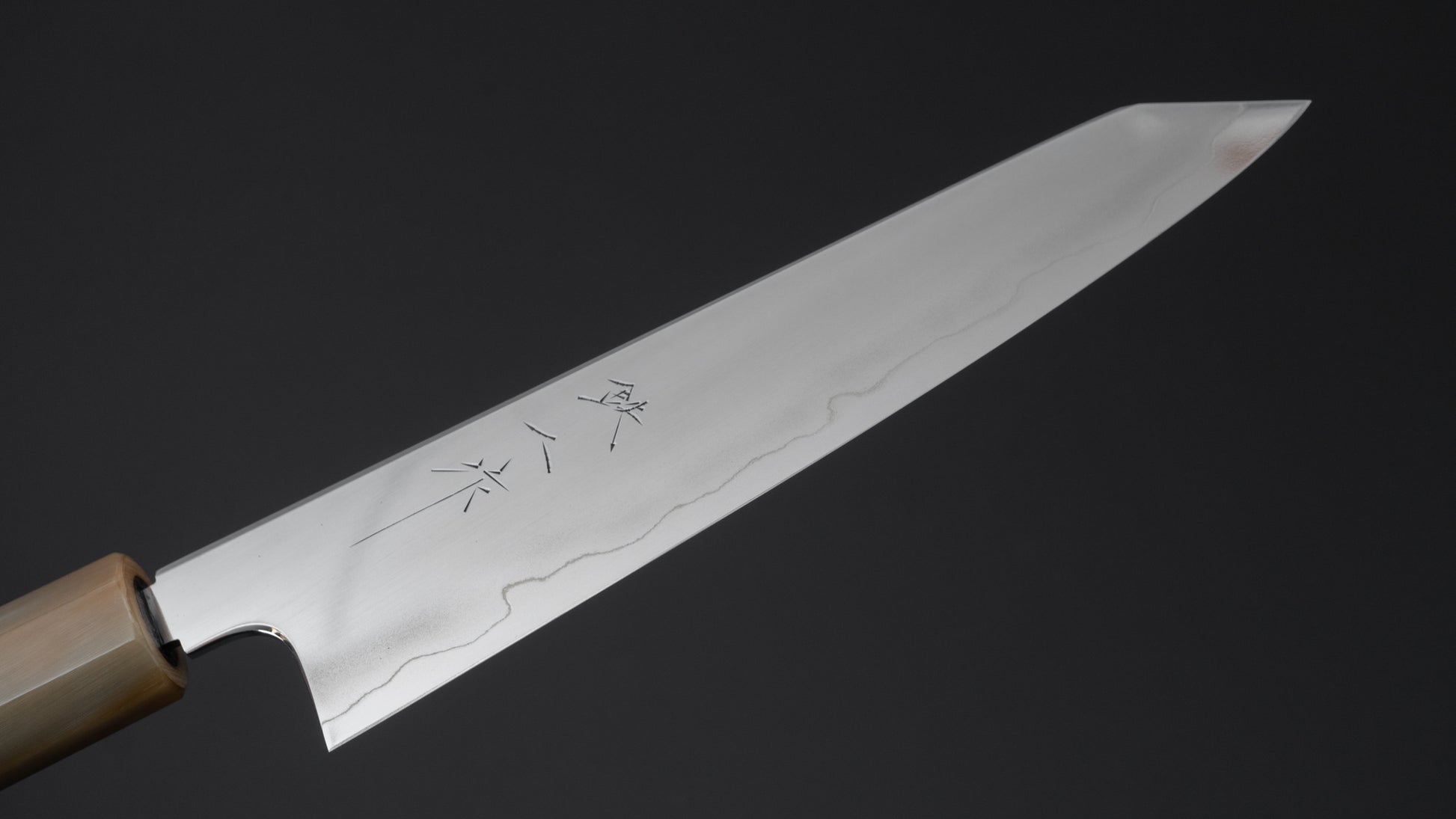 Tetsujin Silver #3 Ukiba Kiritsuke Petty 165mm Taihei Makassar Ebony Handle