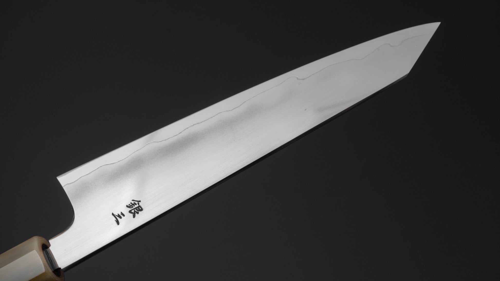 Tetsujin Silver #3 Ukiba Kiritsuke Petty 165mm Taihei Makassar Ebony Handle