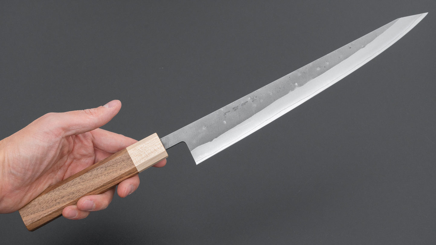 Hitohira TD SLD Nashiji Sujihiki 270mm Walnut Handle