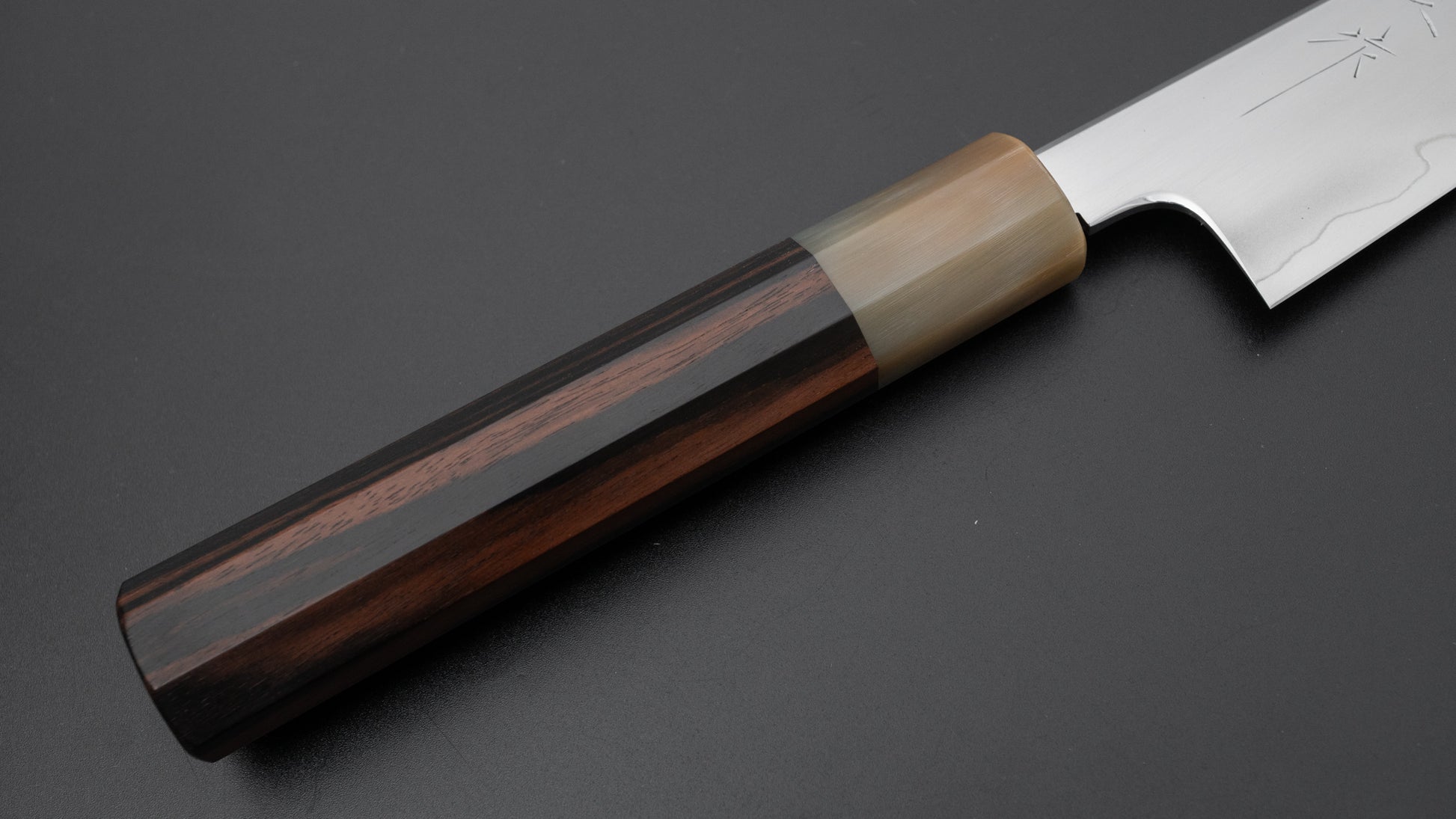 Tetsujin Silver #3 Ukiba Kiritsuke Petty 165mm Taihei Makassar Ebony Handle