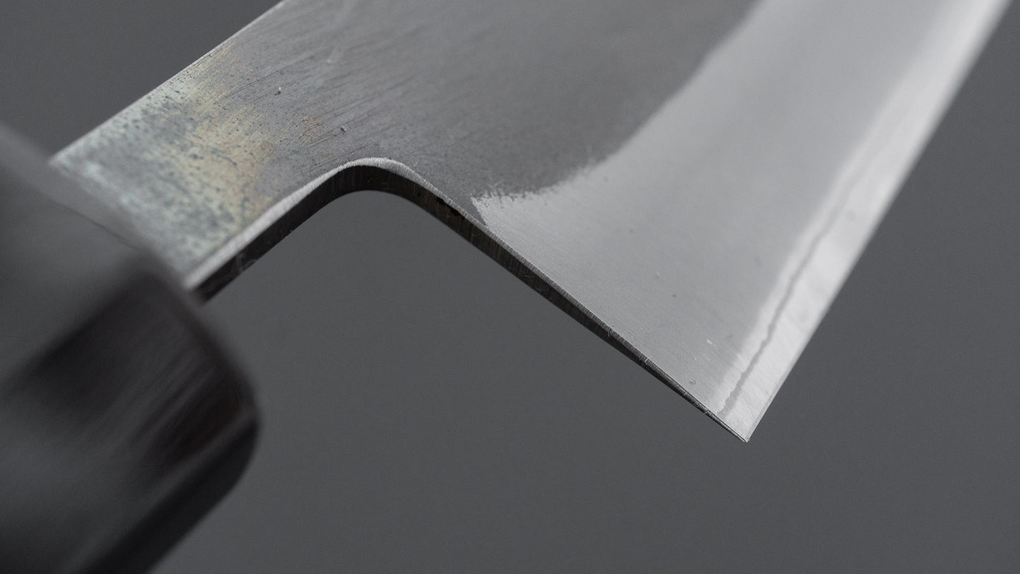 Hitohira TD Blue #2 Stainless Clad Kurouchi Sujihiki 240mm Ho Wood Handle