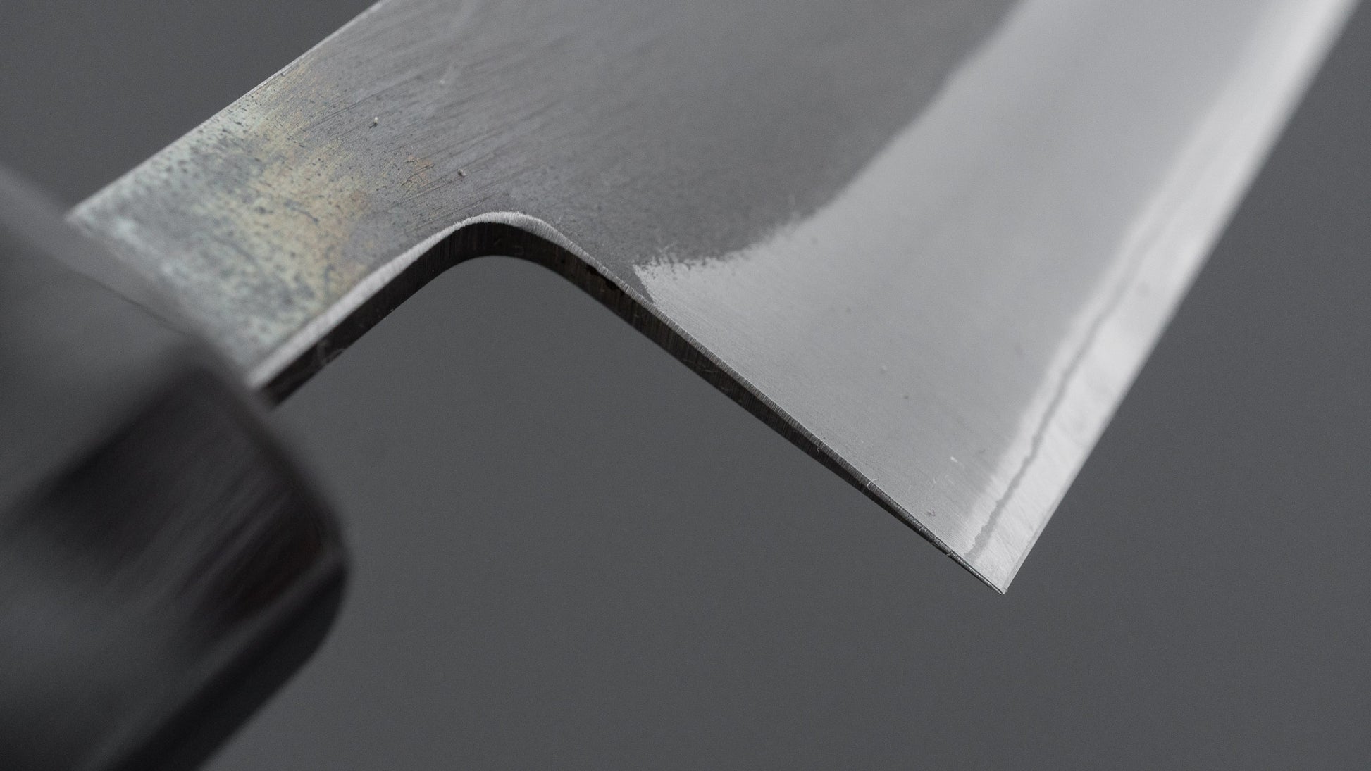 Hitohira TD Blue #2 Stainless Clad Kurouchi Sujihiki 240mm Ho Wood Handle