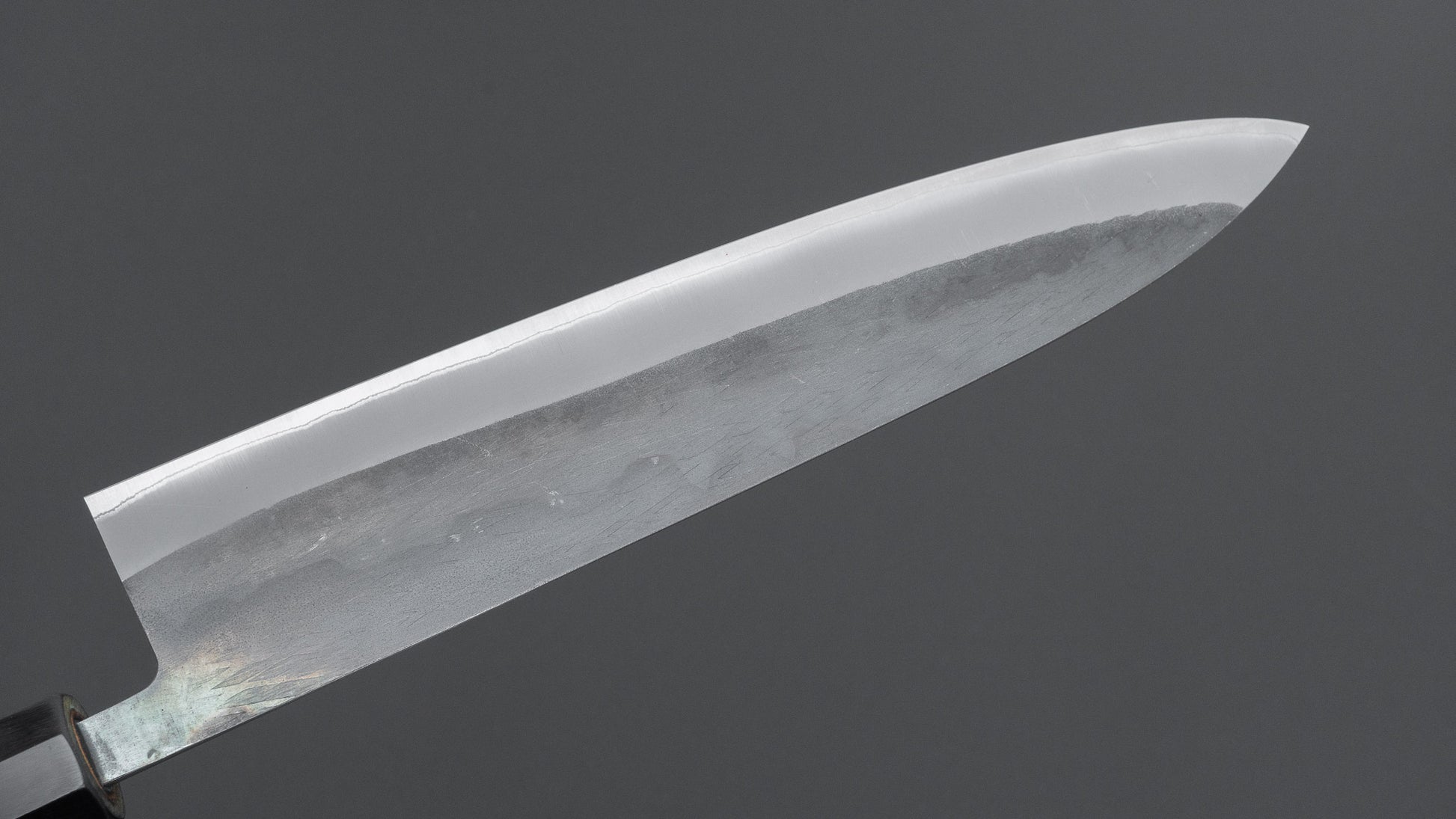 Hitohira TD Blue #2 Stainless Clad Kurouchi Gyuto 240mm Ho Wood Handle