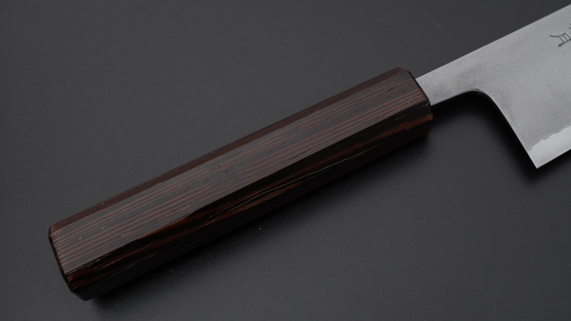 Myojin Riki Kannnazuki White #2 Stainless Clad Kasumi Santoku 170mm Wenge Handle