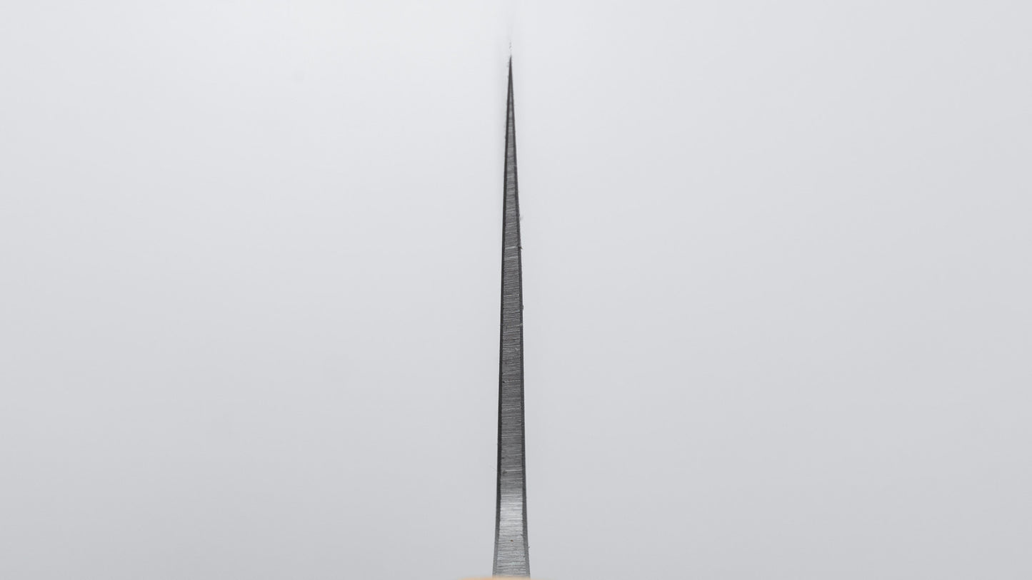 Hitohira TD Blue #2 Stainless Clad Migaki Gyuto 240mm Walnut Handle