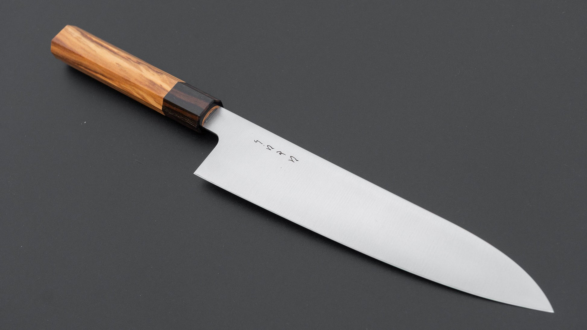 Hitohira KH Stainless Gyuto 210mm Olive Wood Handle