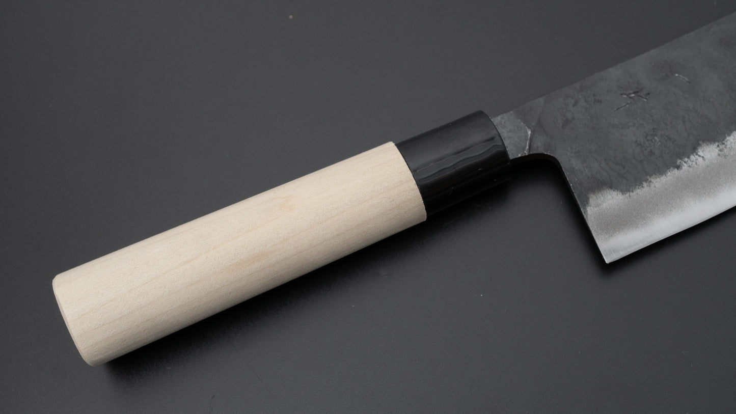 Hitohira Kurouchi White #2 Mochi Kiri 185mm Poplar Handle
