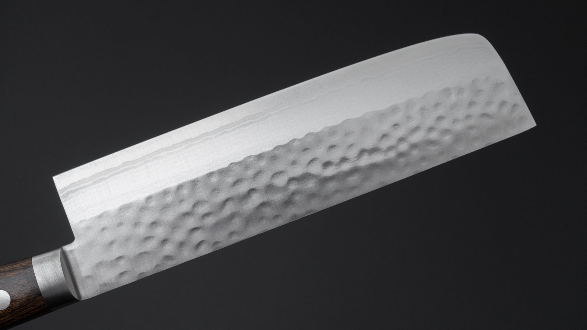 Hitohira NM V10 Tsuchime Damascus Nakiri 165mm Imitation Mahogany Handle