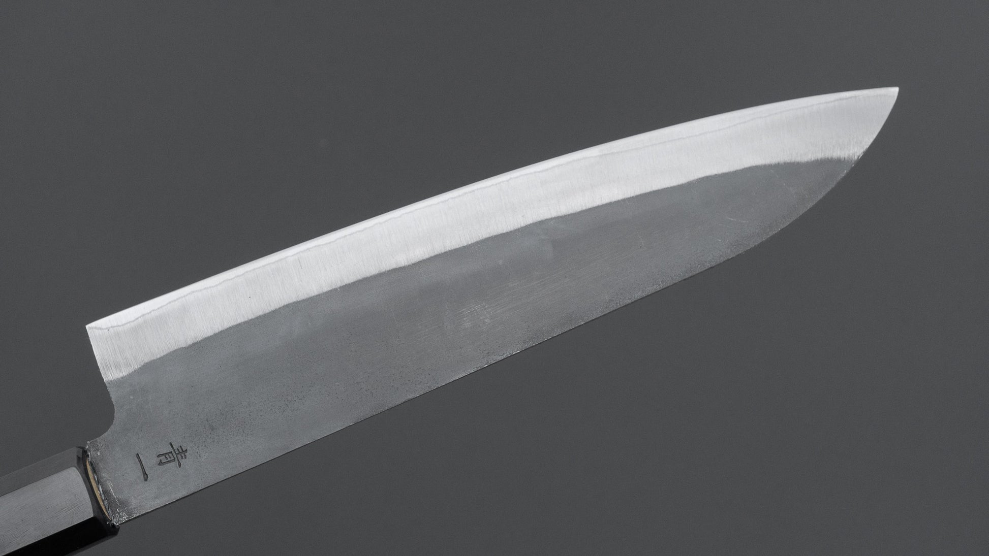 Hitohira Hizen Kurouchi Blue #1 Stainless Clad Gyuto 210mm Ho Wood Handle