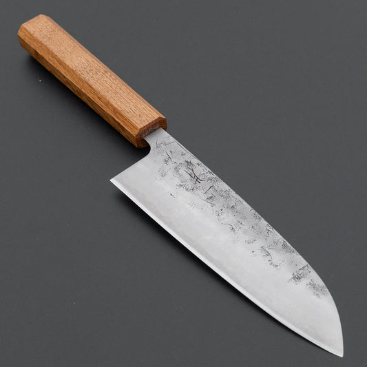 Hitohira Futana SLD Nashiji Santoku 170mm Oak Handle