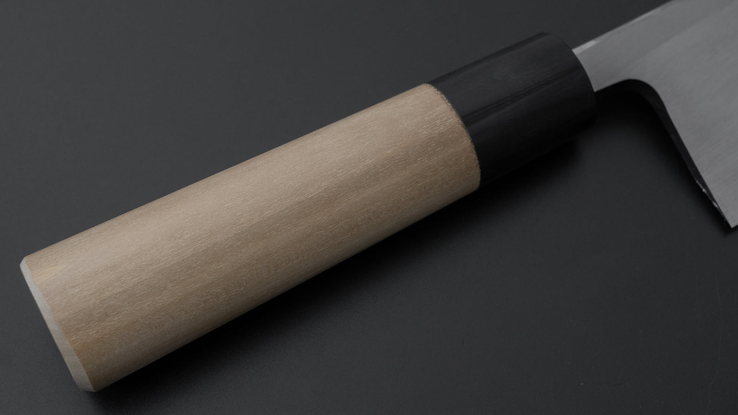 Hitohira Gorobei White #3 Left-Handed Deba 180mm Ho Wood Handle (D-Shape) - HITOHIRA