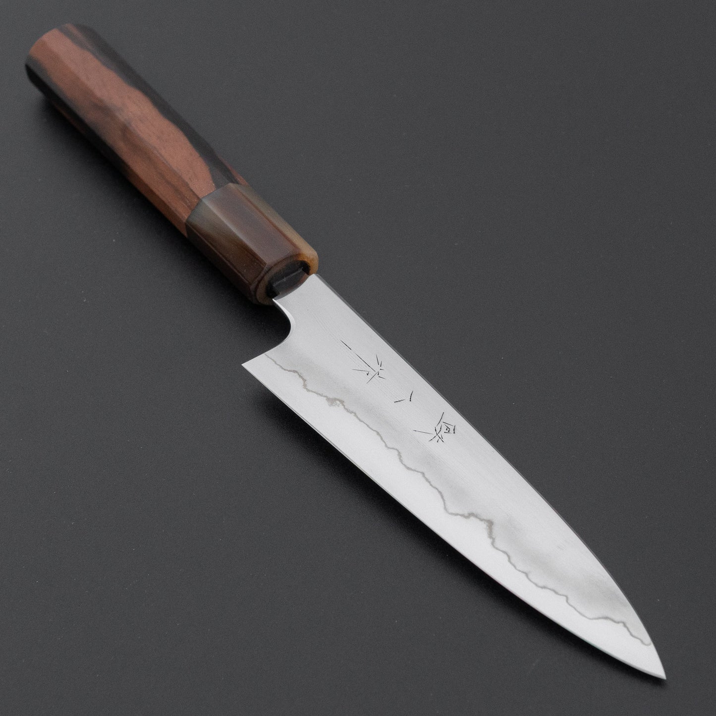Tetsujin Silver #3 Ukiba Petty 135mm Taihei Makassar Ebony Handle