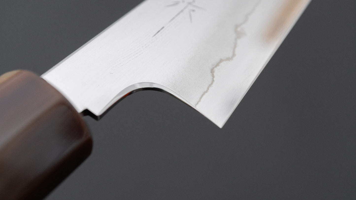 Tetsujin Silver #3 Ukiba Petty 135mm Taihei Makassar Ebony Handle
