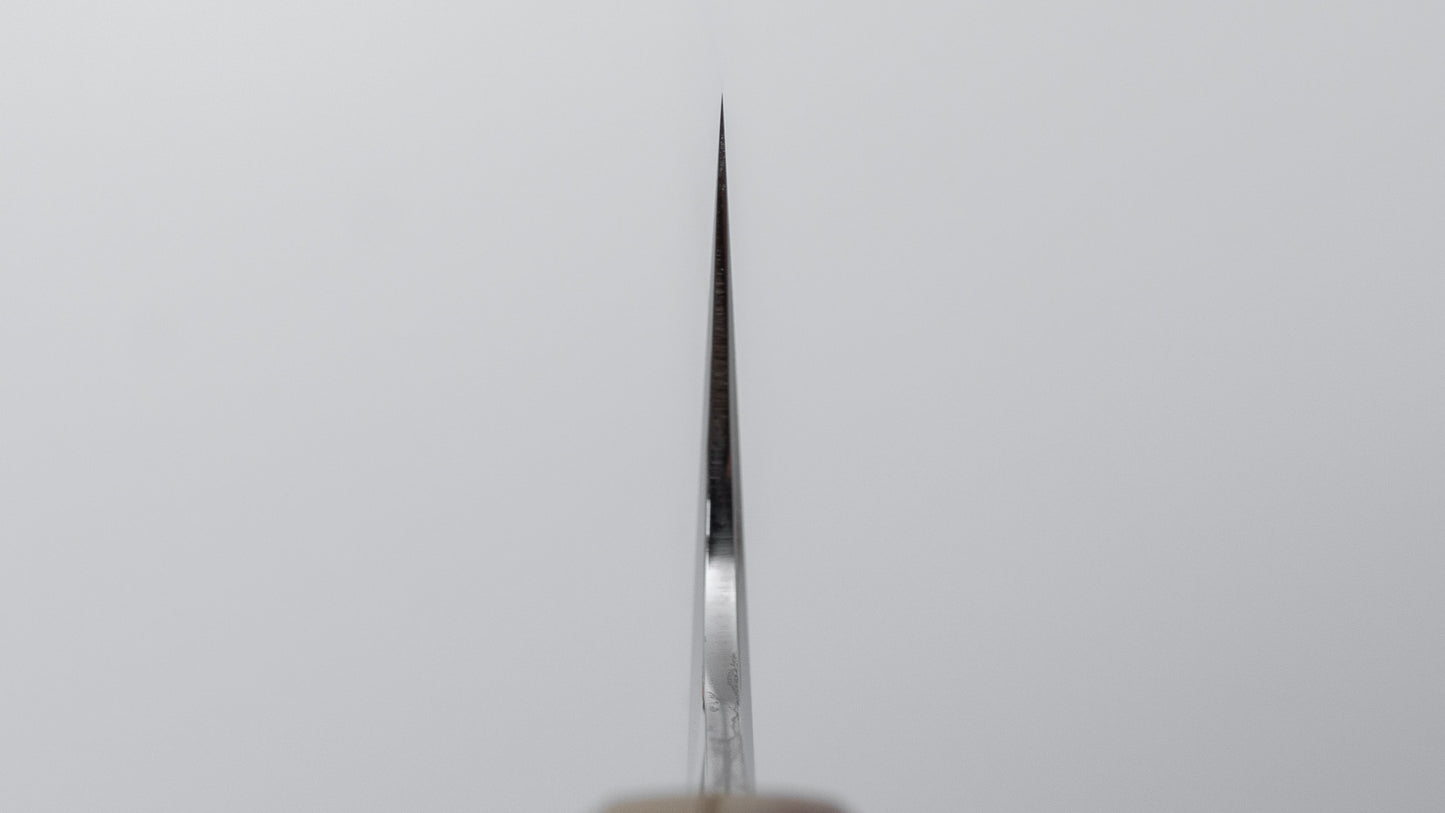 Tetsujin Silver #3 Ukiba Kiritsuke Petty 135mm Taihei Makassar Ebony Handle