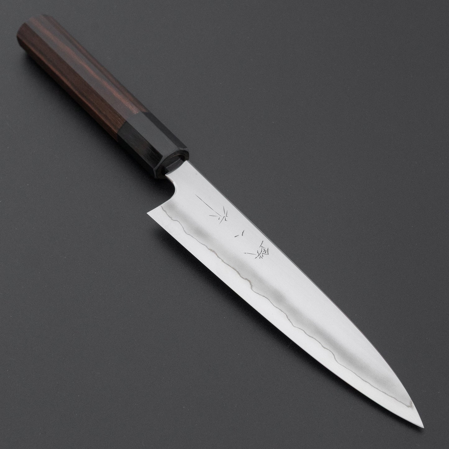 Tetsujin Silver #3 Ukiba Petty 165mm Taihei Makassar Ebony Handle