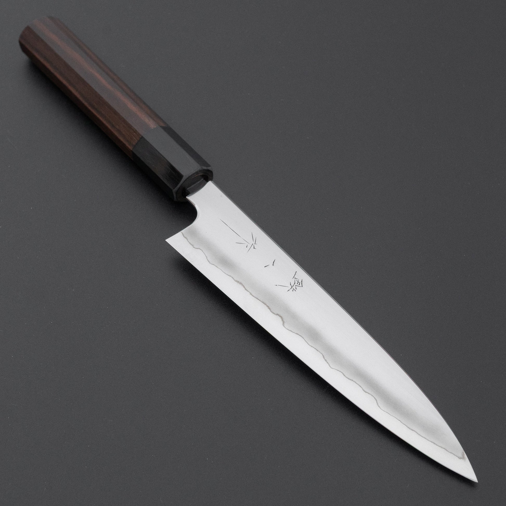 Tetsujin Silver #3 Ukiba Petty 165mm Taihei Makassar Ebony Handle