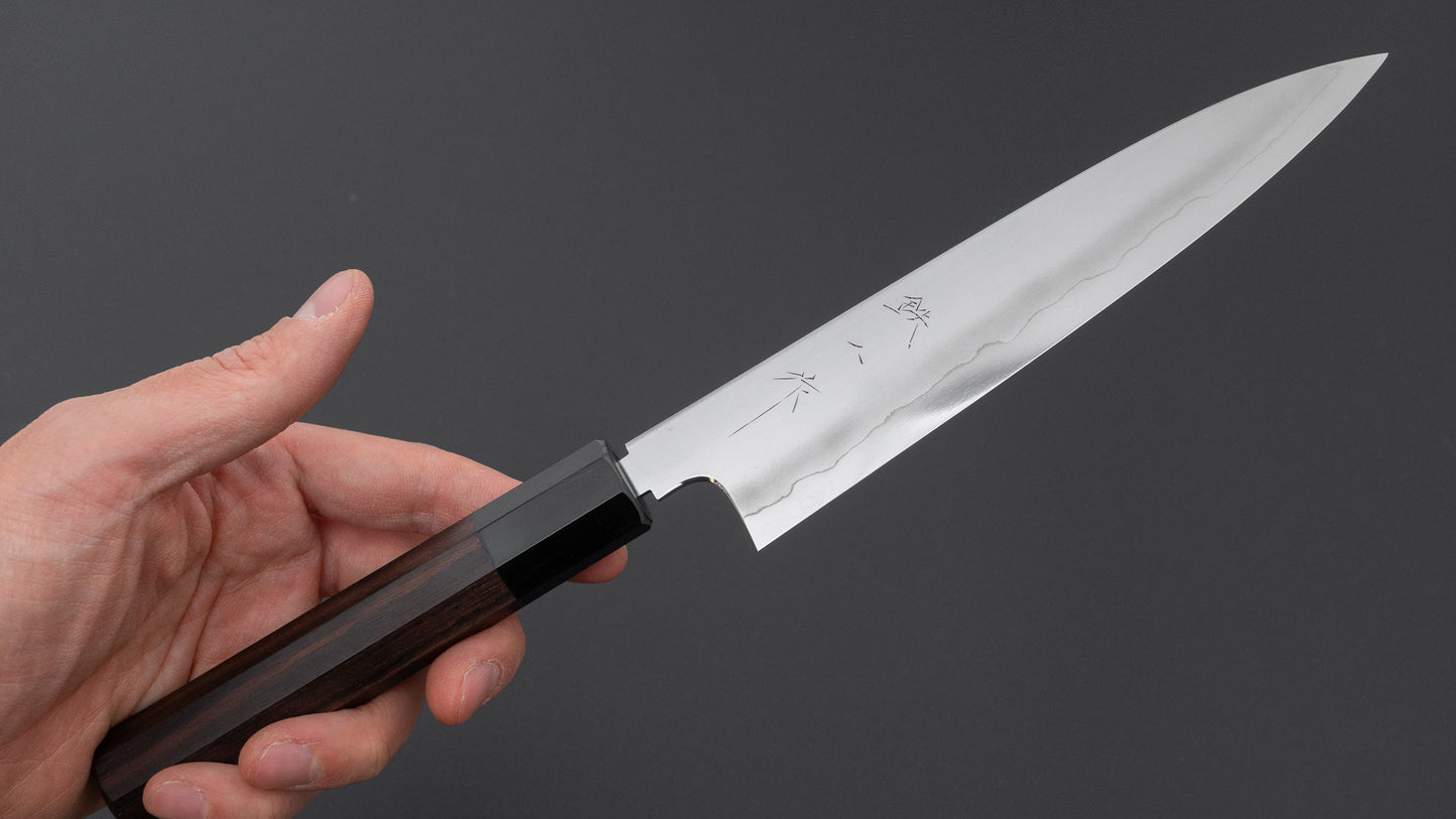 Tetsujin Silver #3 Ukiba Petty 165mm Taihei Makassar Ebony Handle
