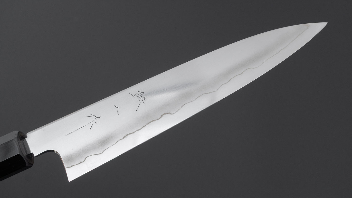 Tetsujin Silver #3 Ukiba Petty 165mm Taihei Makassar Ebony Handle