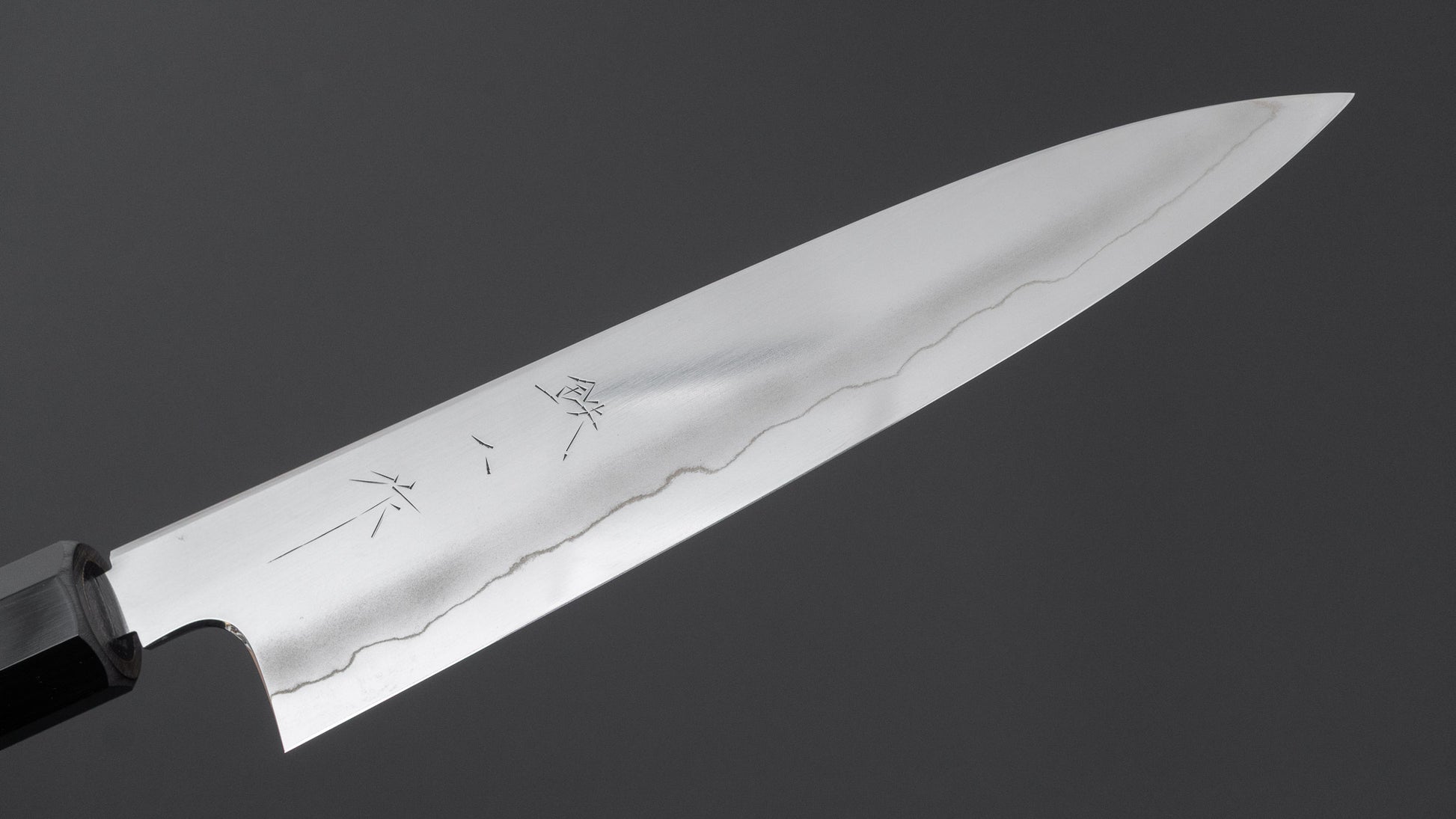 Tetsujin Silver #3 Ukiba Petty 165mm Taihei Makassar Ebony Handle